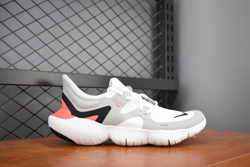 Nike Free Run 5.0 White Grey Black Pink Training Shoes - Click Image to Close